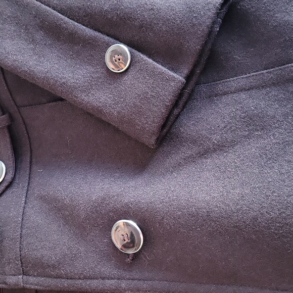 - Cleo brown size 2 wool pea coat - Picture 4 of 17